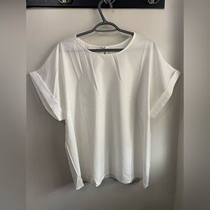 SHEIN White Women's Batwing Top